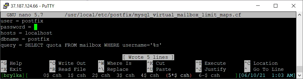 Plik mysql_virtual_mailbox_limit_maps.cf