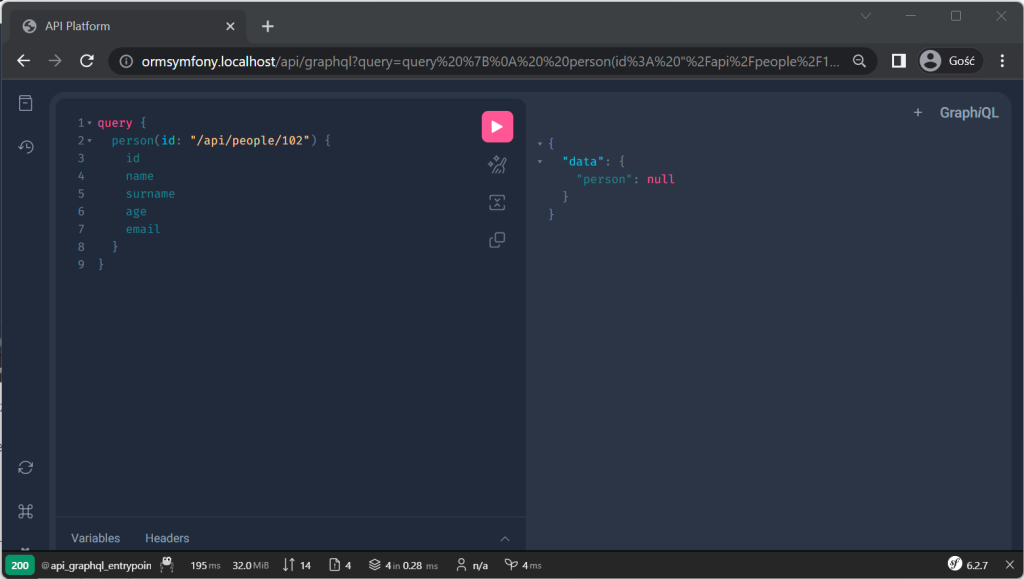 Sprawdzenie usunięcia rekordu za pomocą GraphQL